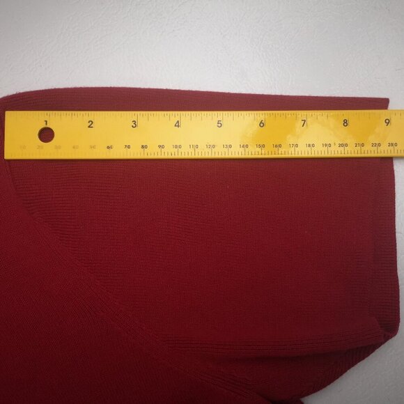 Talbots Ladies Size Large Red Short Sleeves Lightweight Sweater - Picture 8 of 9